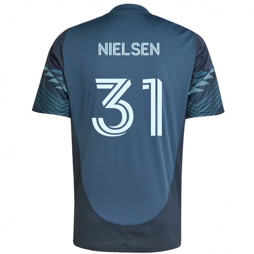 Danxen Herren Madeline Nielsen #31 Hellblau Auswärtstrikot Trikot 2025/26 T-Shirt Österreich