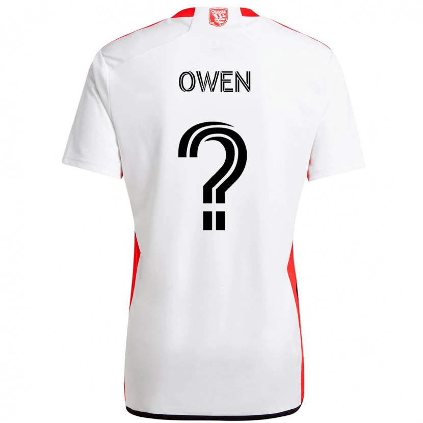 Danxen Herren Connor Owen #0 Weiß Rot Auswärtstrikot Trikot 2025/26 T-Shirt Österreich