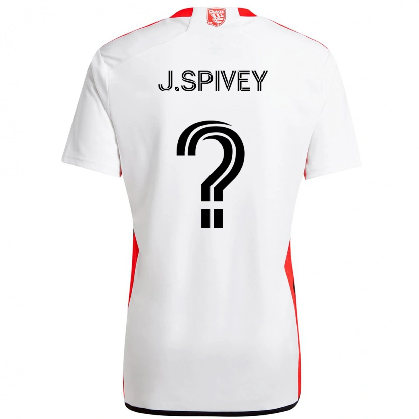 Danxen Herren Jermaine Spivey #0 Weiß Rot Auswärtstrikot Trikot 2025/26 T-Shirt Österreich