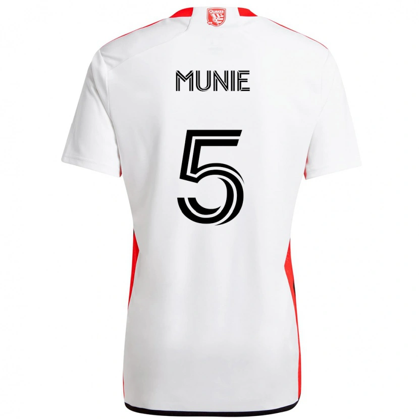 Danxen Herren Daniel Munie #5 Weiß Rot Auswärtstrikot Trikot 2025/26 T-Shirt Österreich