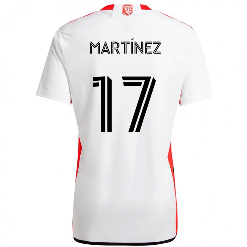 Danxen Herren Josef Martínez #17 Weiß Rot Auswärtstrikot Trikot 2025/26 T-Shirt Österreich