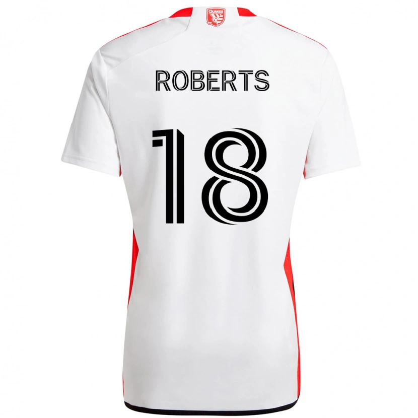 Danxen Herren Reid Roberts #18 Weiß Rot Auswärtstrikot Trikot 2025/26 T-Shirt Österreich