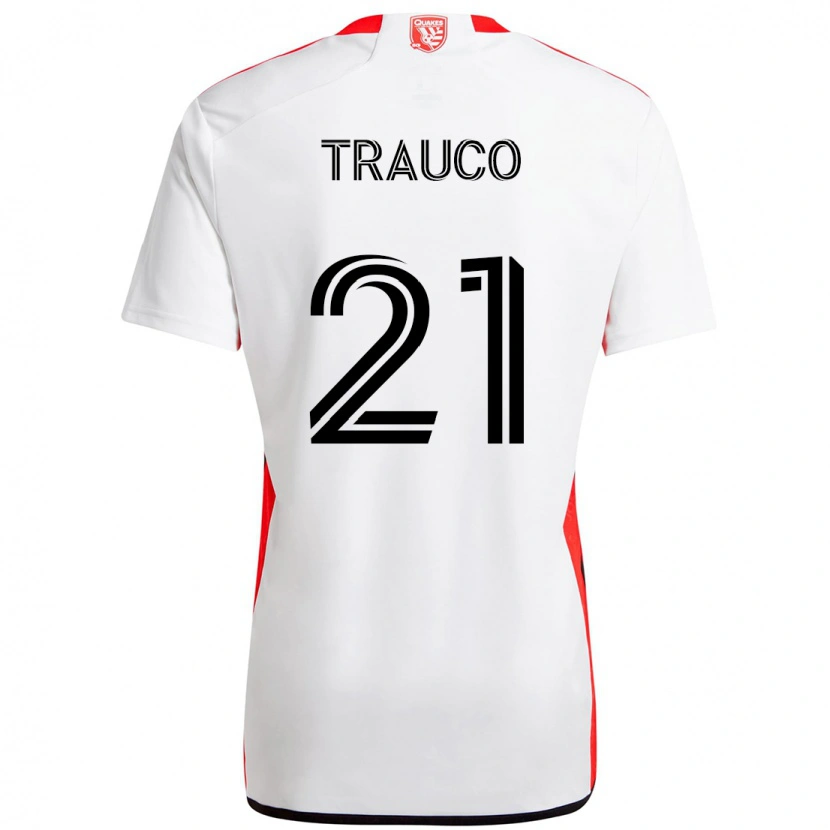 Danxen Herren Miguel Trauco #21 Weiß Rot Auswärtstrikot Trikot 2025/26 T-Shirt Österreich