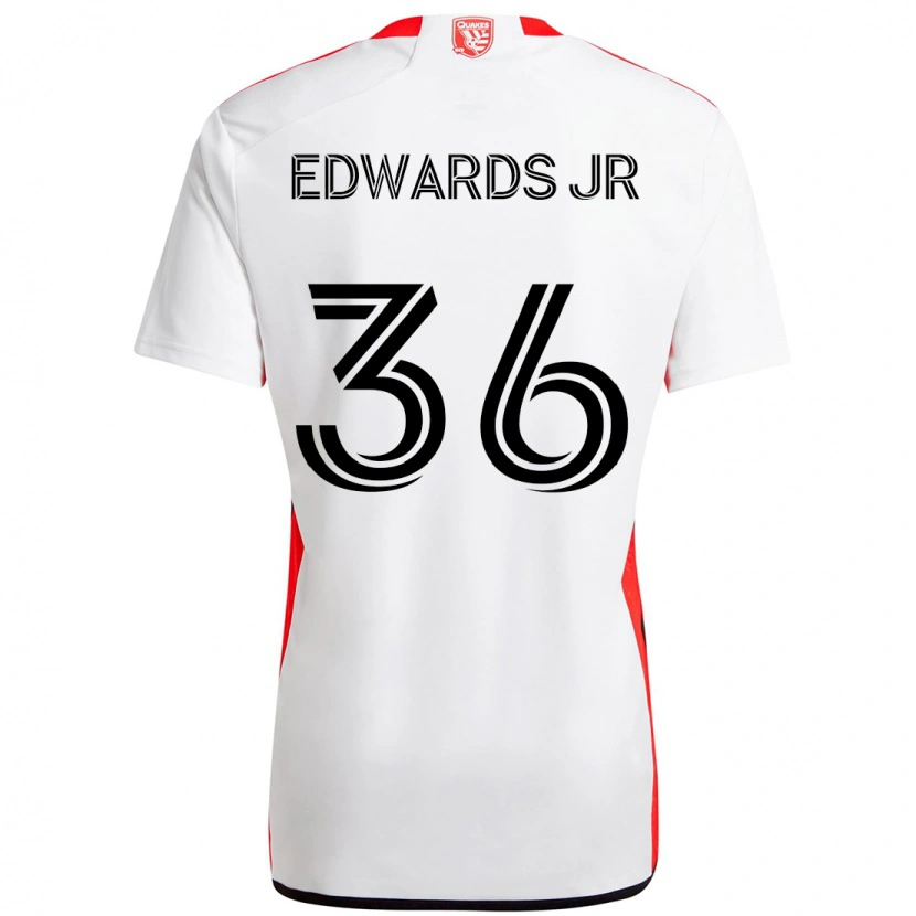Danxen Herren Earl Edwards Jr. #36 Weiß Rot Auswärtstrikot Trikot 2025/26 T-Shirt Österreich