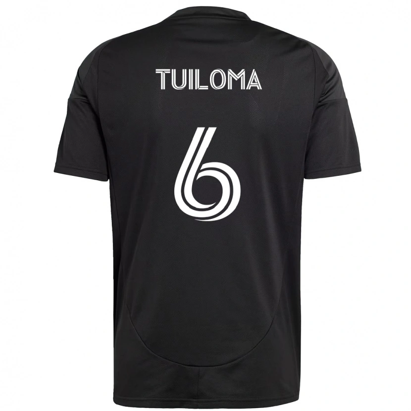 Danxen Herren Bill Tuiloma #6 Schwarz Weiß Auswärtstrikot Trikot 2025/26 T-Shirt Österreich