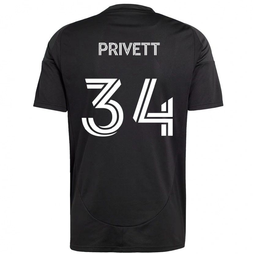 Danxen Herren Andrew Privett #34 Schwarz Weiß Auswärtstrikot Trikot 2025/26 T-Shirt Österreich