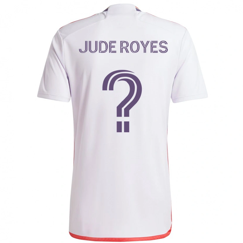 Danxen Herren Jude Royes #0 Weiß Lila Auswärtstrikot Trikot 2025/26 T-Shirt Österreich
