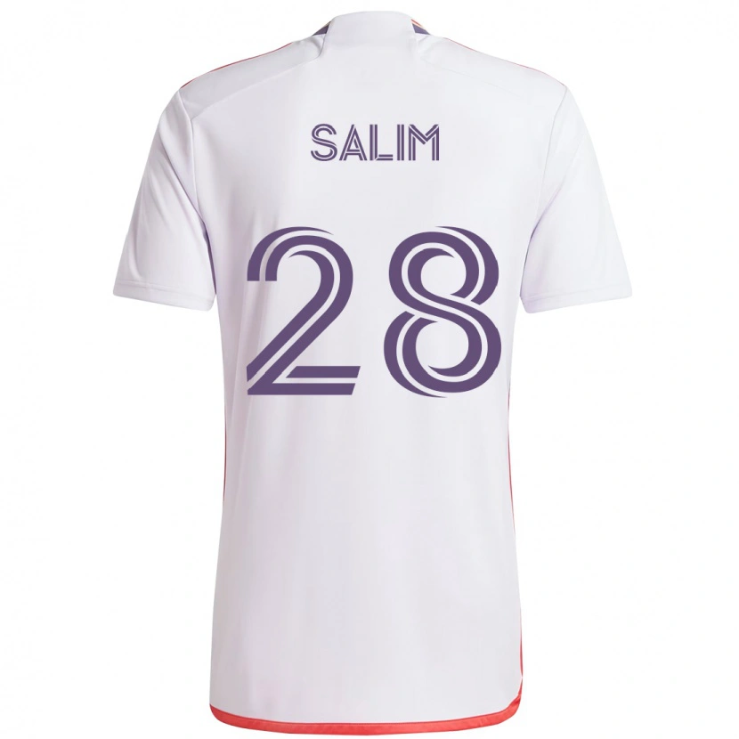 Danxen Herren Abdi Salim #28 Weiß Lila Auswärtstrikot Trikot 2025/26 T-Shirt Österreich