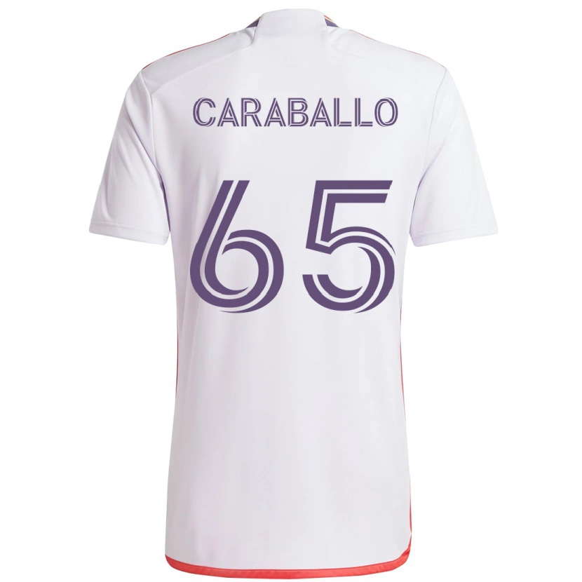 Danxen Herren Gustavo Caraballo #65 Weiß Lila Auswärtstrikot Trikot 2025/26 T-Shirt Österreich