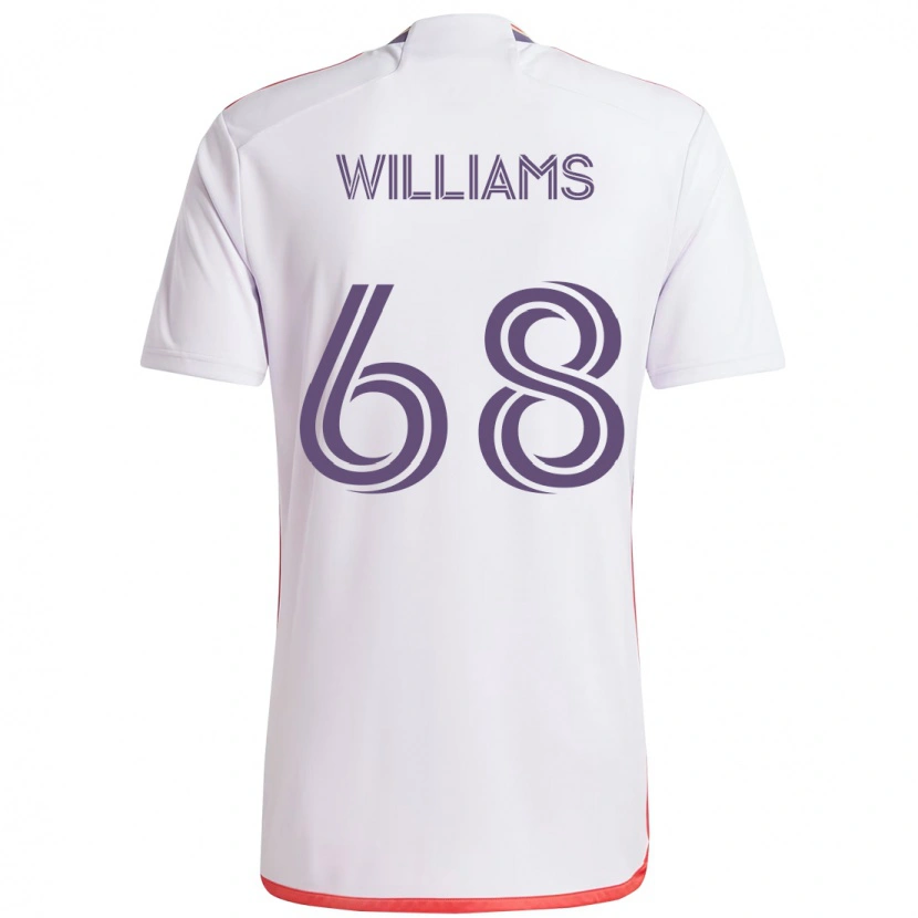 Danxen Herren Thomas Williams #68 Weiß Lila Auswärtstrikot Trikot 2025/26 T-Shirt Österreich