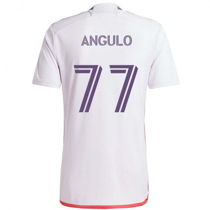 Danxen Herren Iván Angulo #77 Weiß Lila Auswärtstrikot Trikot 2025/26 T-Shirt Österreich