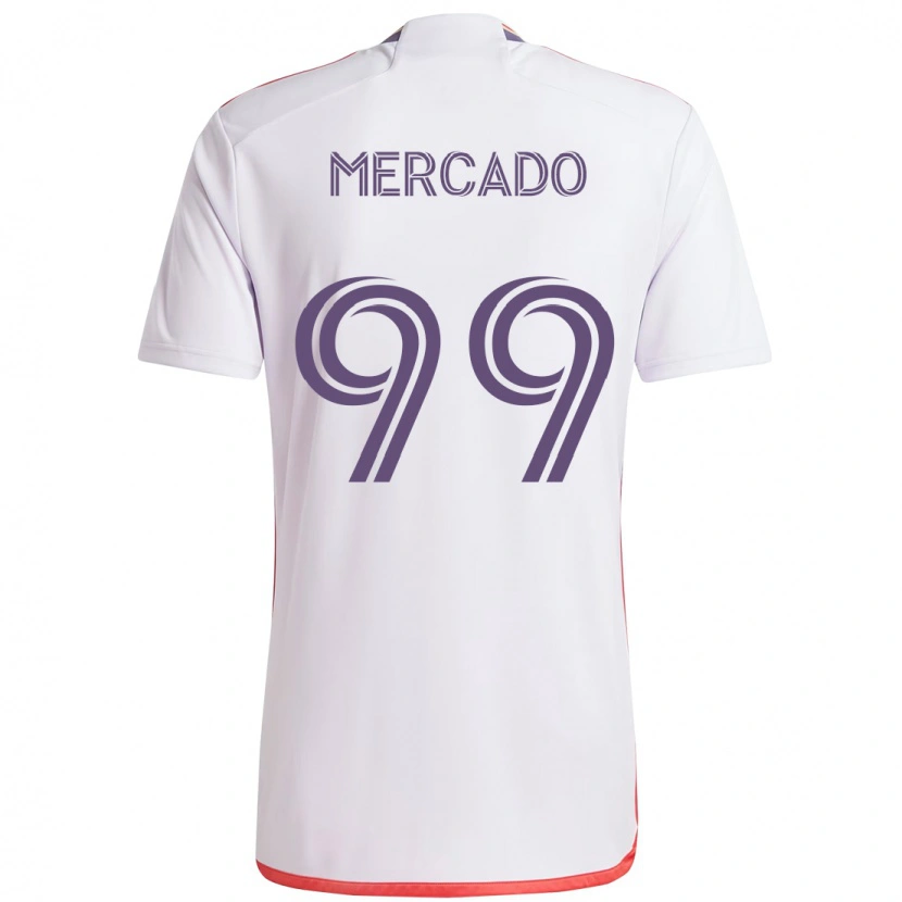 Danxen Herren Carlos Mercado #99 Weiß Lila Auswärtstrikot Trikot 2025/26 T-Shirt Österreich