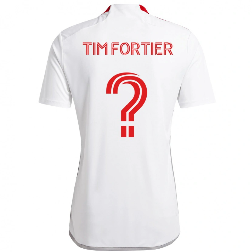 Danxen Herren Tim Fortier #0 Weiß Rot Auswärtstrikot Trikot 2025/26 T-Shirt Österreich