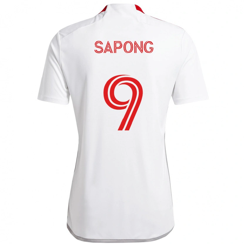 Danxen Herren C.j. Sapong #9 Weiß Rot Auswärtstrikot Trikot 2025/26 T-Shirt Österreich