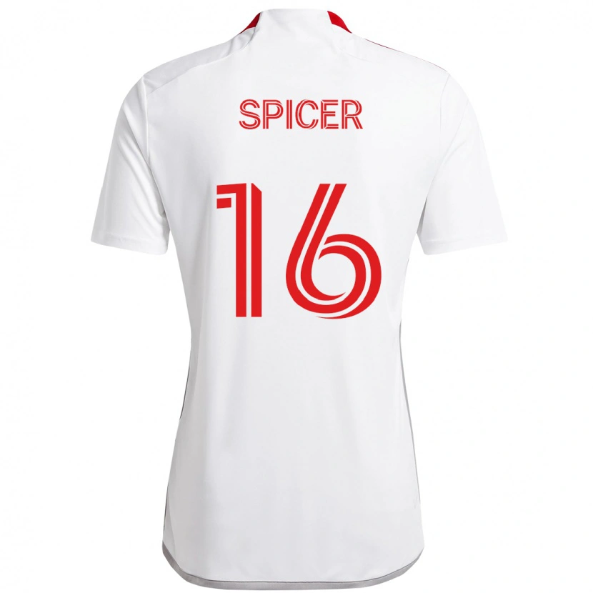 Danxen Herren Tyrese Spicer #16 Weiß Rot Auswärtstrikot Trikot 2025/26 T-Shirt Österreich