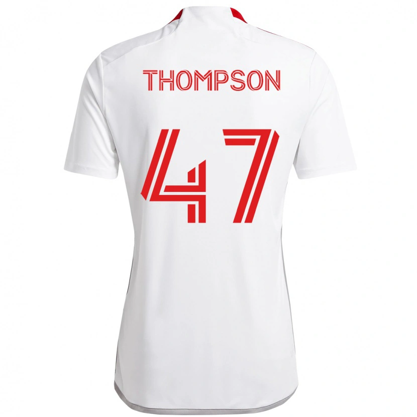 Danxen Herren Kosi Thompson #47 Weiß Rot Auswärtstrikot Trikot 2025/26 T-Shirt Österreich