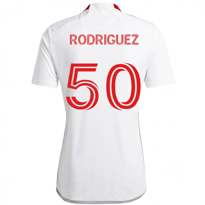 Danxen Herren Abraham Rodriguez #50 Weiß Rot Auswärtstrikot Trikot 2025/26 T-Shirt Österreich