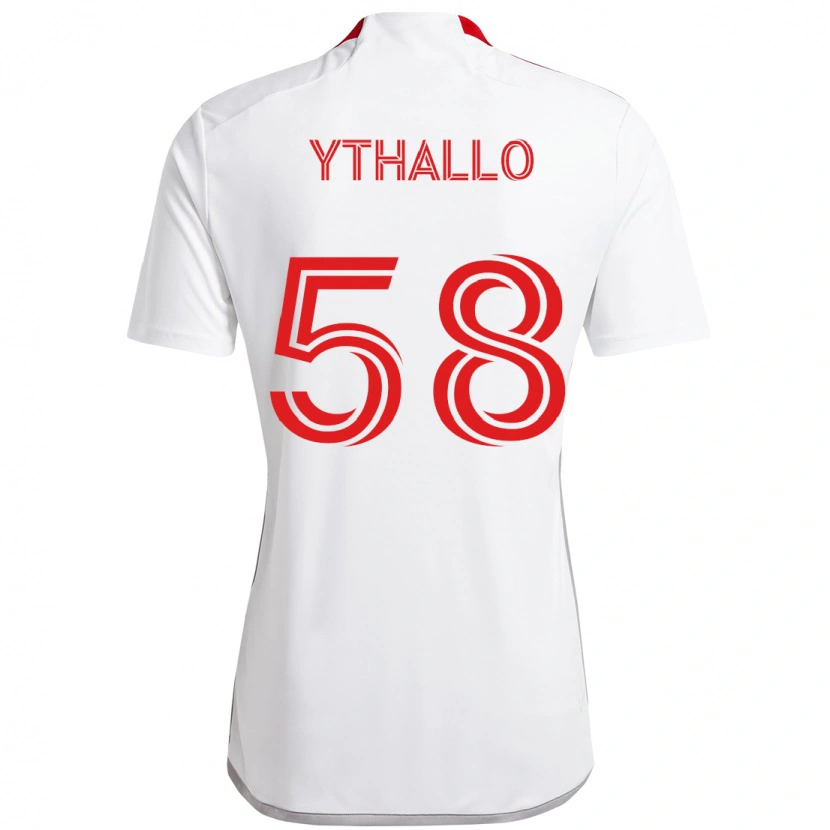 Danxen Herren Ythallo #58 Weiß Rot Auswärtstrikot Trikot 2025/26 T-Shirt Österreich