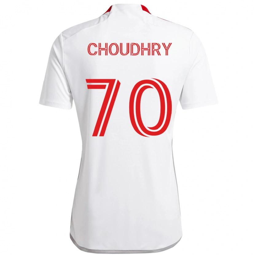 Danxen Herren Benjamin Choudhry #70 Weiß Rot Auswärtstrikot Trikot 2025/26 T-Shirt Österreich