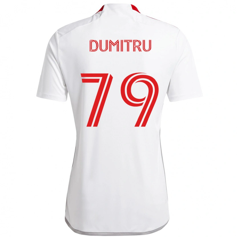 Danxen Herren Andrei Dumitru #79 Weiß Rot Auswärtstrikot Trikot 2025/26 T-Shirt Österreich