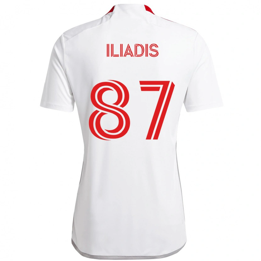 Danxen Herren Costa Iliadis #87 Weiß Rot Auswärtstrikot Trikot 2025/26 T-Shirt Österreich