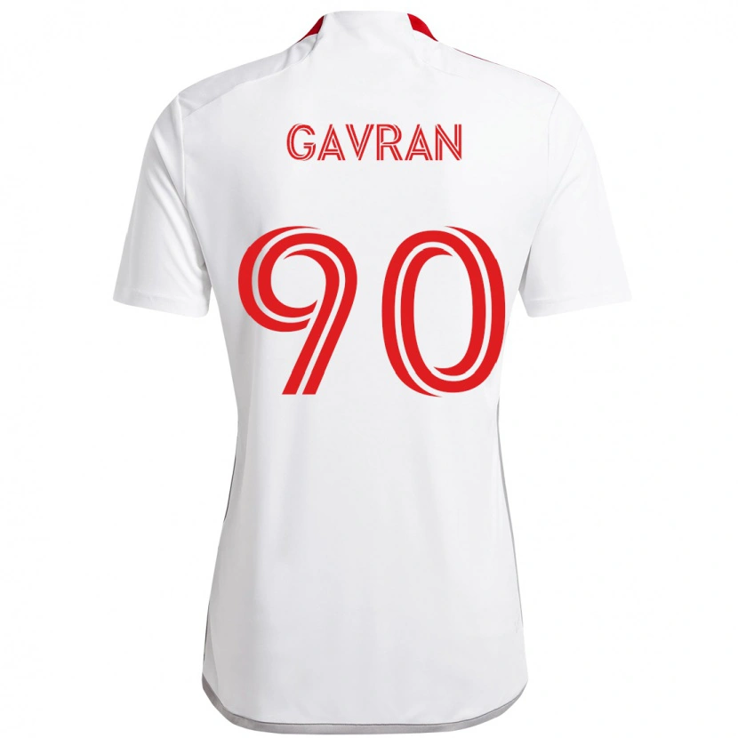 Danxen Herren Luka Gavran #90 Weiß Rot Auswärtstrikot Trikot 2025/26 T-Shirt Österreich