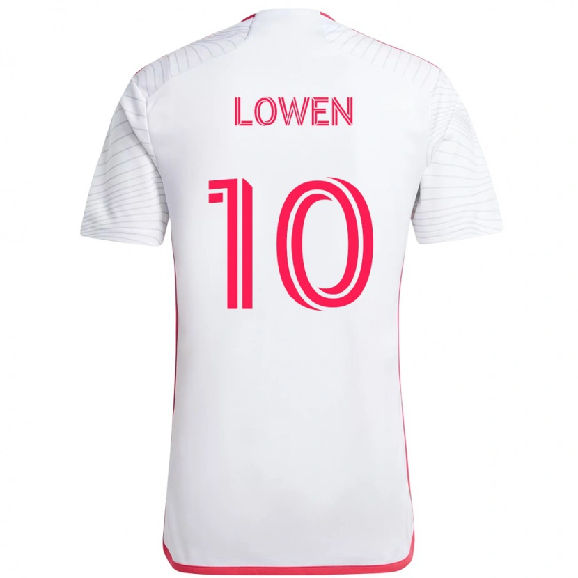 Danxen Herren Eduard Löwen #10 Weiß Magenta Auswärtstrikot Trikot 2025/26 T-Shirt Österreich