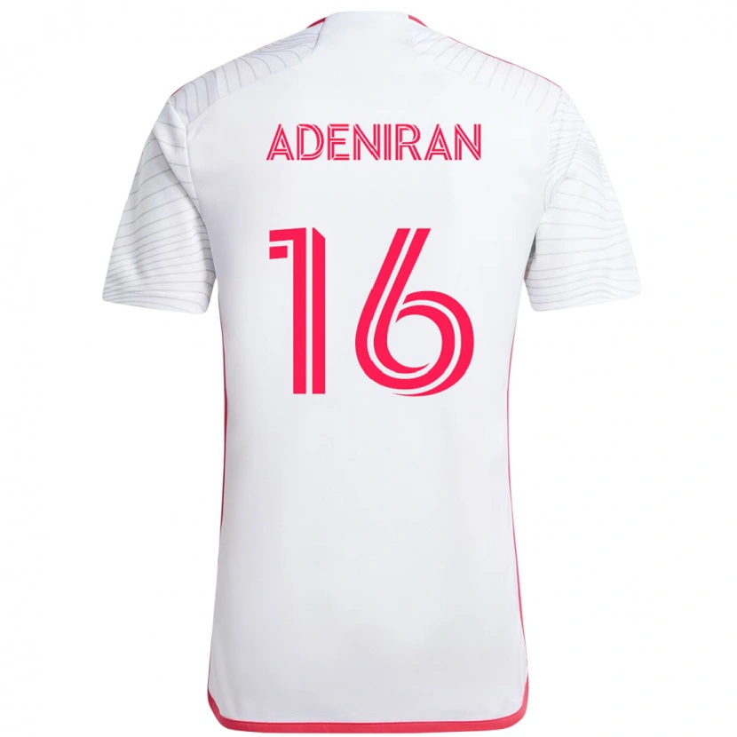 Danxen Herren Samuel Adeniran #16 Weiß Magenta Auswärtstrikot Trikot 2025/26 T-Shirt Österreich