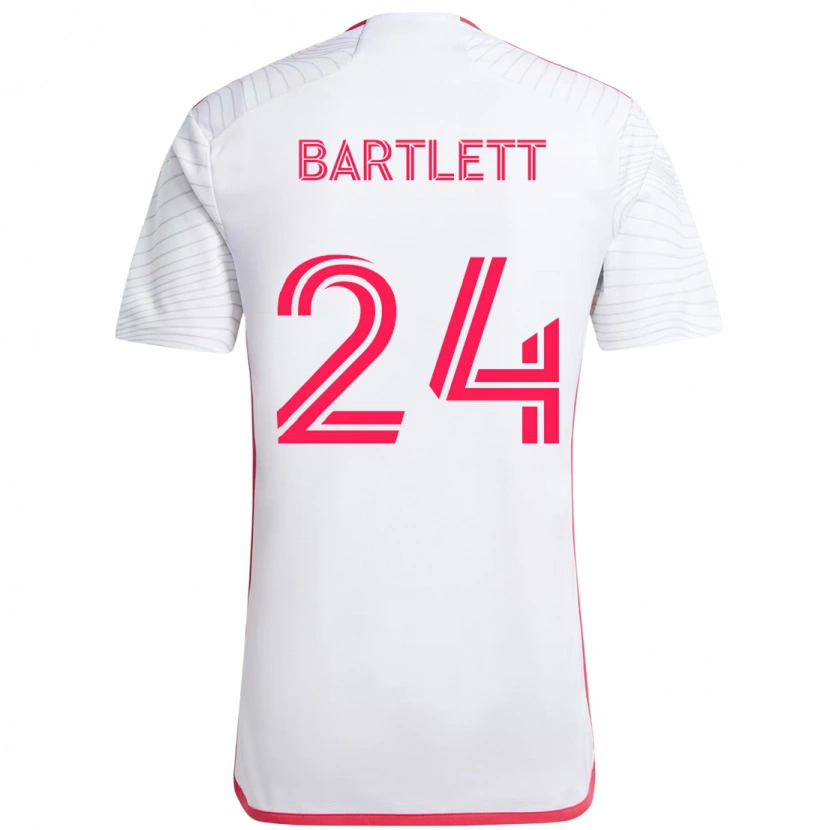 Danxen Herren Lucas Bartlett #24 Weiß Magenta Auswärtstrikot Trikot 2025/26 T-Shirt Österreich