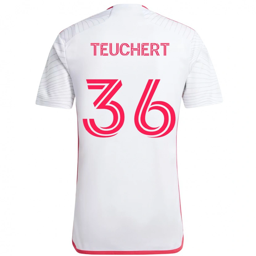 Danxen Herren Cedric Teuchert #36 Weiß Magenta Auswärtstrikot Trikot 2025/26 T-Shirt Österreich
