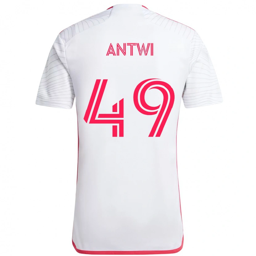 Danxen Herren Seth Antwi #49 Weiß Magenta Auswärtstrikot Trikot 2025/26 T-Shirt Österreich