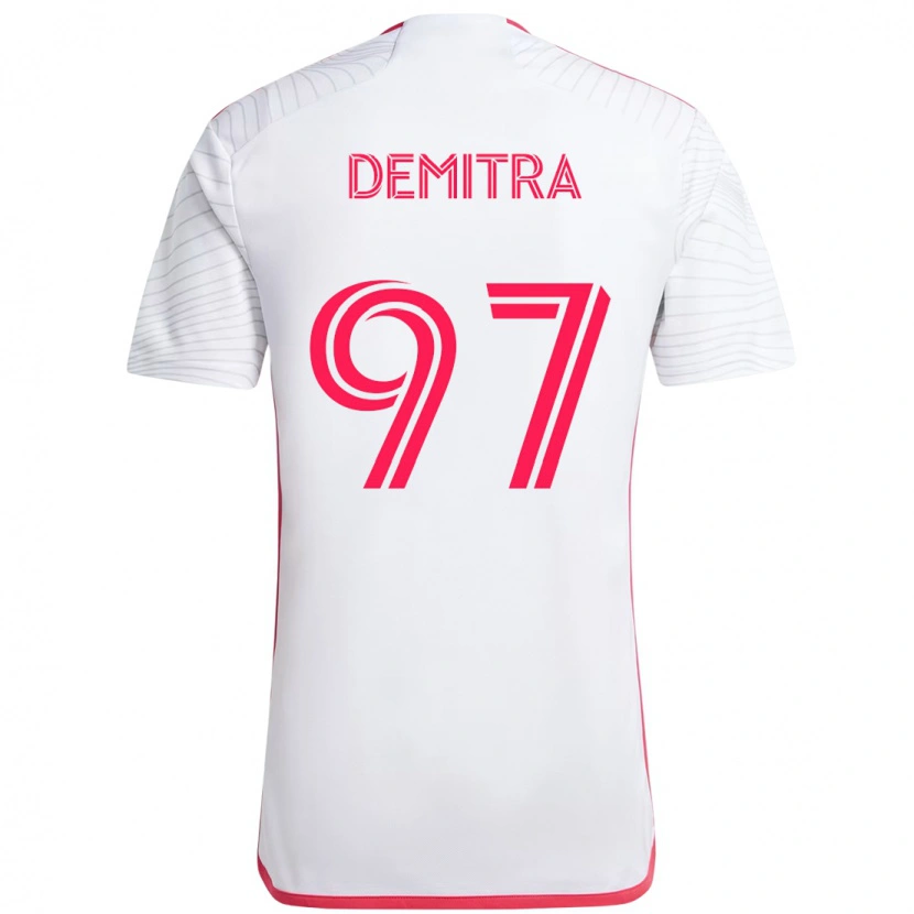 Danxen Herren Lucas Demitra #97 Weiß Magenta Auswärtstrikot Trikot 2025/26 T-Shirt Österreich