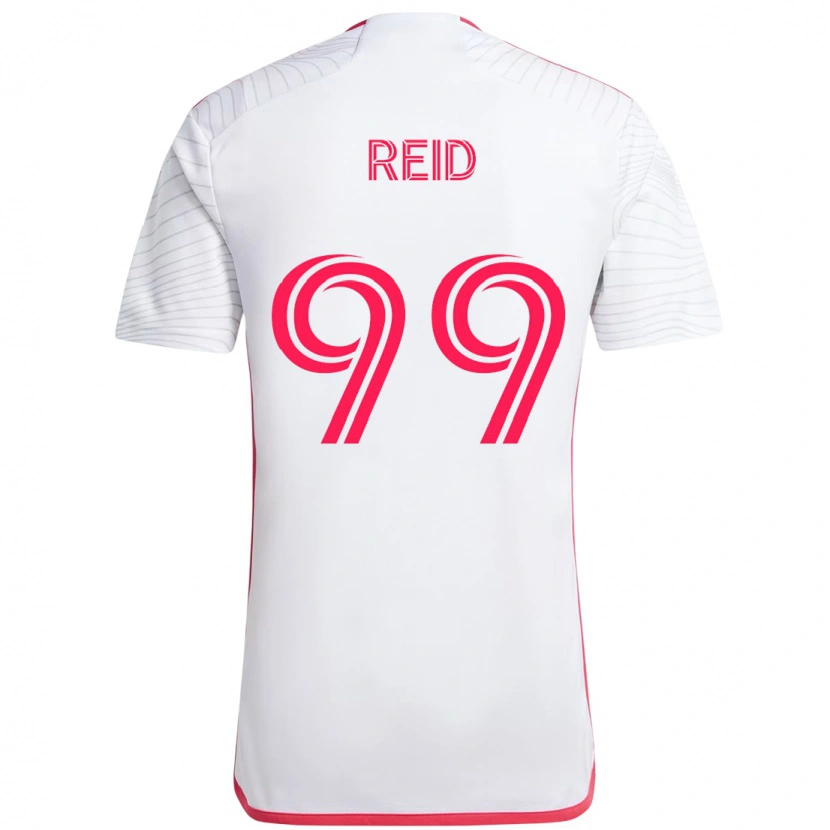 Danxen Herren Jayden Reid #99 Weiß Magenta Auswärtstrikot Trikot 2025/26 T-Shirt Österreich