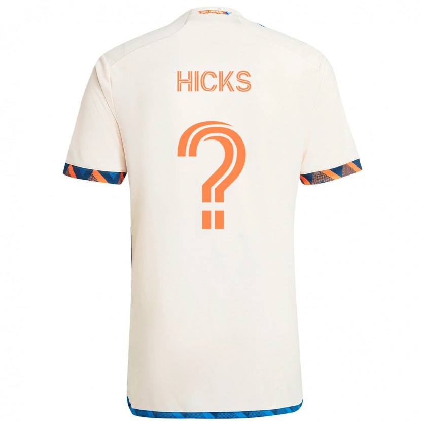 Danxen Herren Elijah Hicks #0 Weiß Blau Orange Auswärtstrikot Trikot 2025/26 T-Shirt Österreich