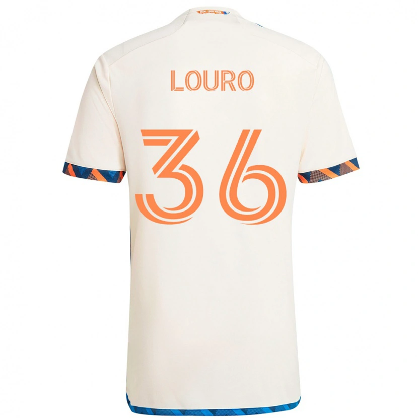 Danxen Herren Evan Louro #36 Weiß Blau Orange Auswärtstrikot Trikot 2025/26 T-Shirt Österreich