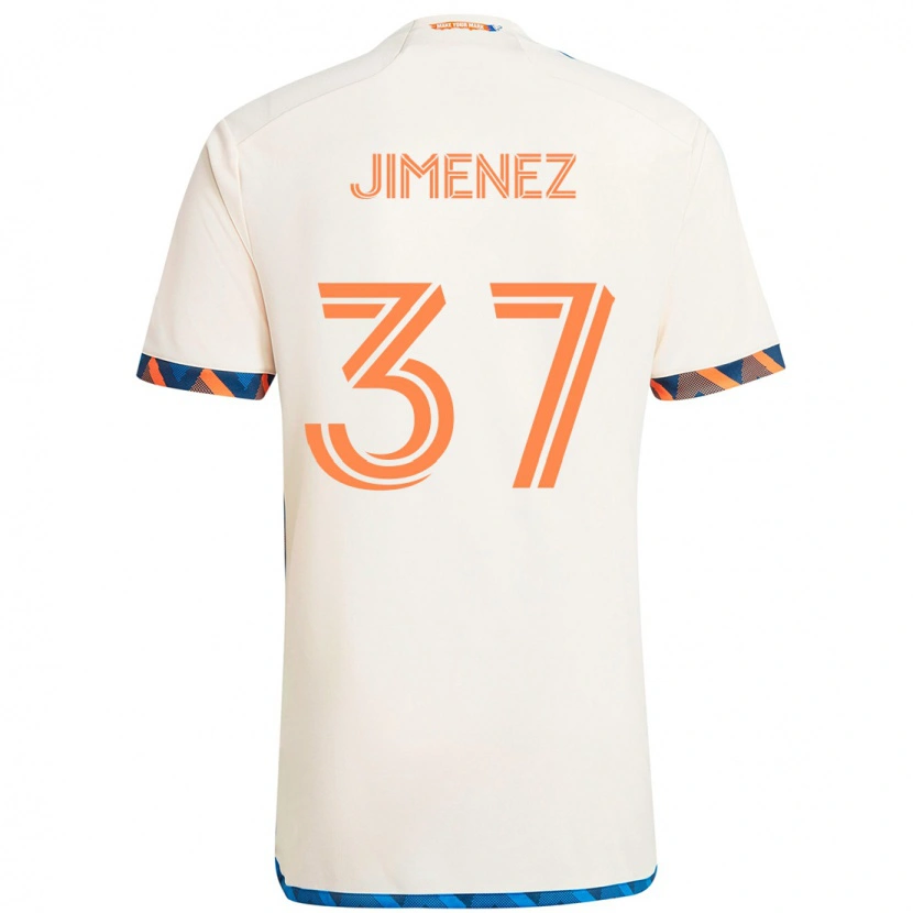 Danxen Herren Stiven Jimenez #37 Weiß Blau Orange Auswärtstrikot Trikot 2025/26 T-Shirt Österreich