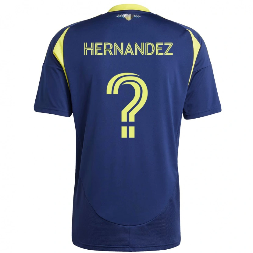 Danxen Herren Jonathan Hernández #0 Marineblau Gelb Auswärtstrikot Trikot 2025/26 T-Shirt Österreich