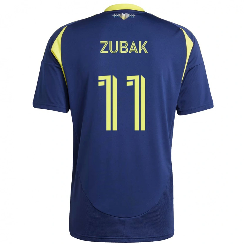 Danxen Herren Ethan Zubak #11 Marineblau Gelb Auswärtstrikot Trikot 2025/26 T-Shirt Österreich