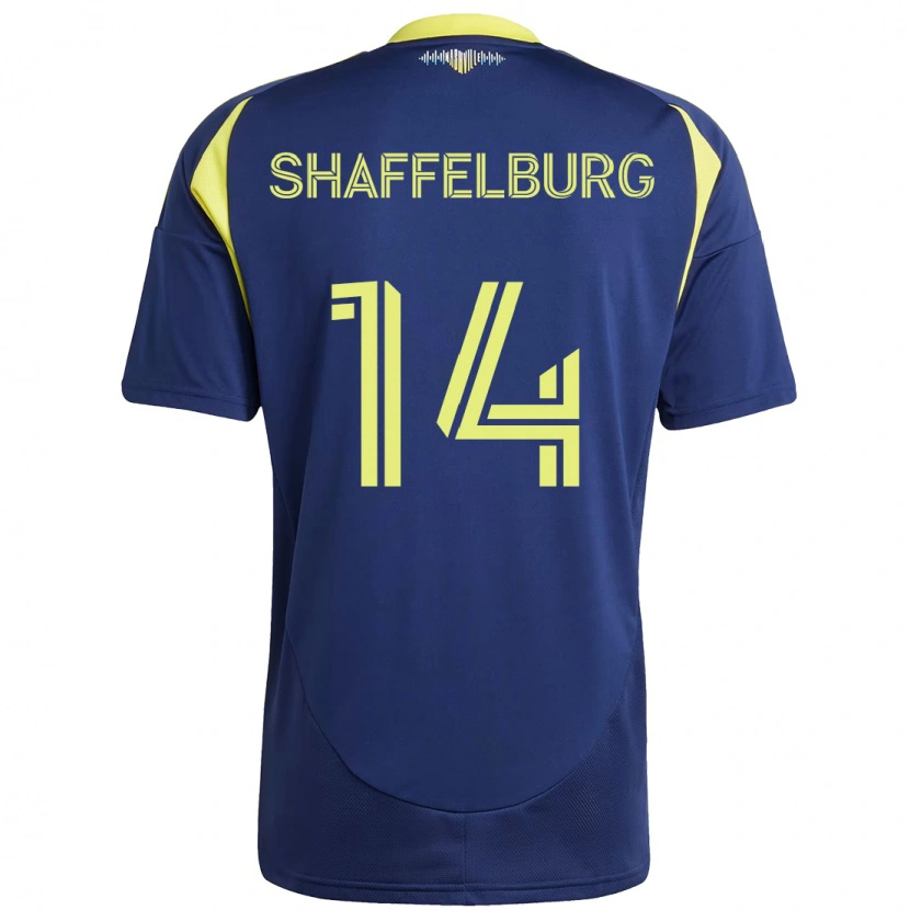 Danxen Herren Jacob Shaffelburg #14 Marineblau Gelb Auswärtstrikot Trikot 2025/26 T-Shirt Österreich