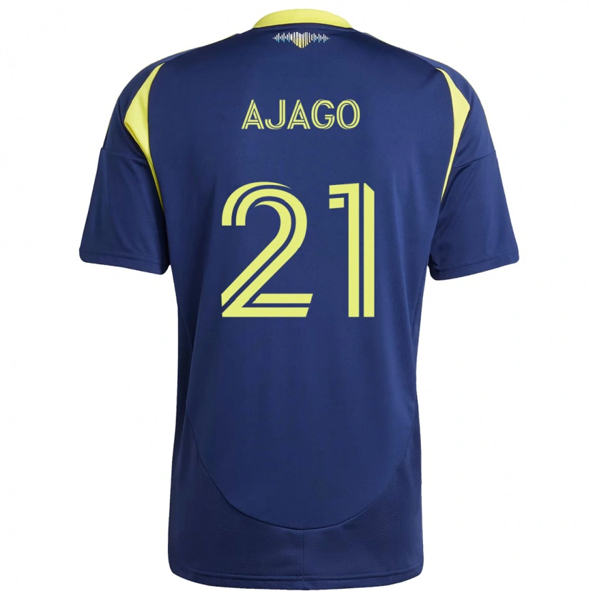Danxen Herren Forster Ajago #21 Marineblau Gelb Auswärtstrikot Trikot 2025/26 T-Shirt Österreich