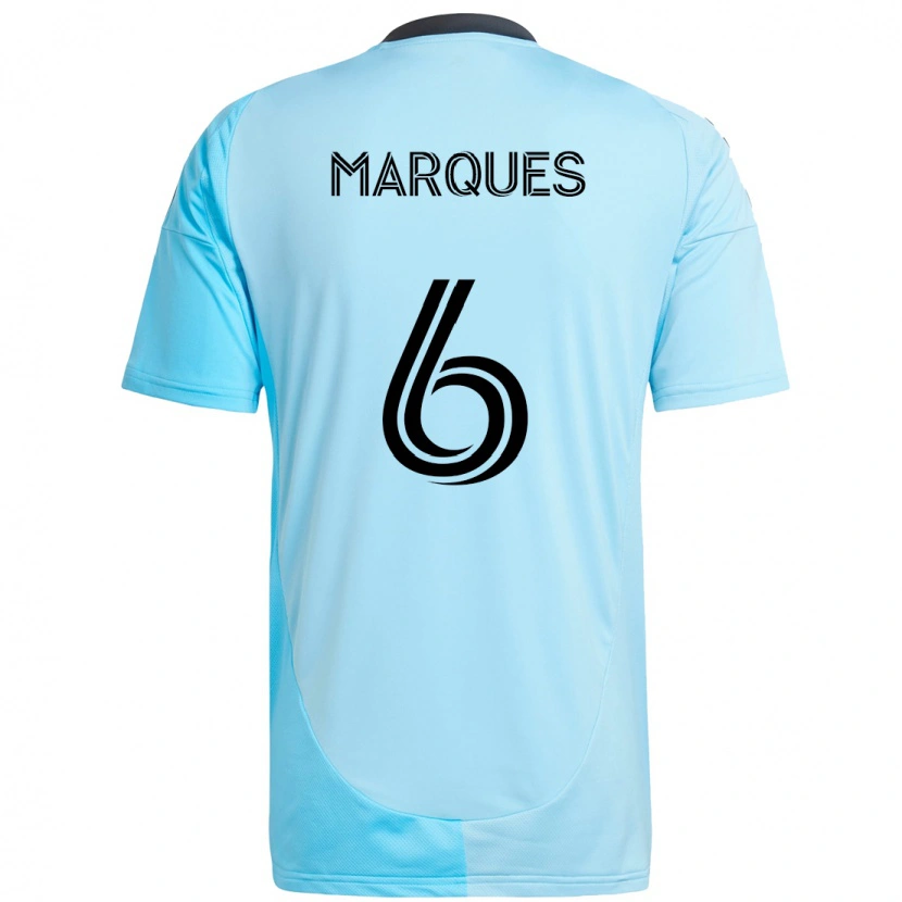 Danxen Herren Mikael Marqués #6 Himmelblau Auswärtstrikot Trikot 2025/26 T-Shirt Österreich