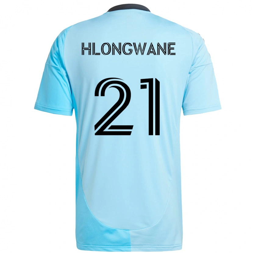 Danxen Herren Bongokuhle Hlongwane #21 Himmelblau Auswärtstrikot Trikot 2025/26 T-Shirt Österreich