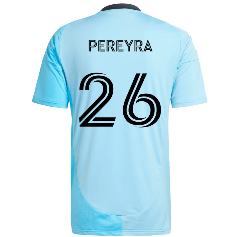 Danxen Herren Joaquín Pereyra #26 Himmelblau Auswärtstrikot Trikot 2025/26 T-Shirt Österreich