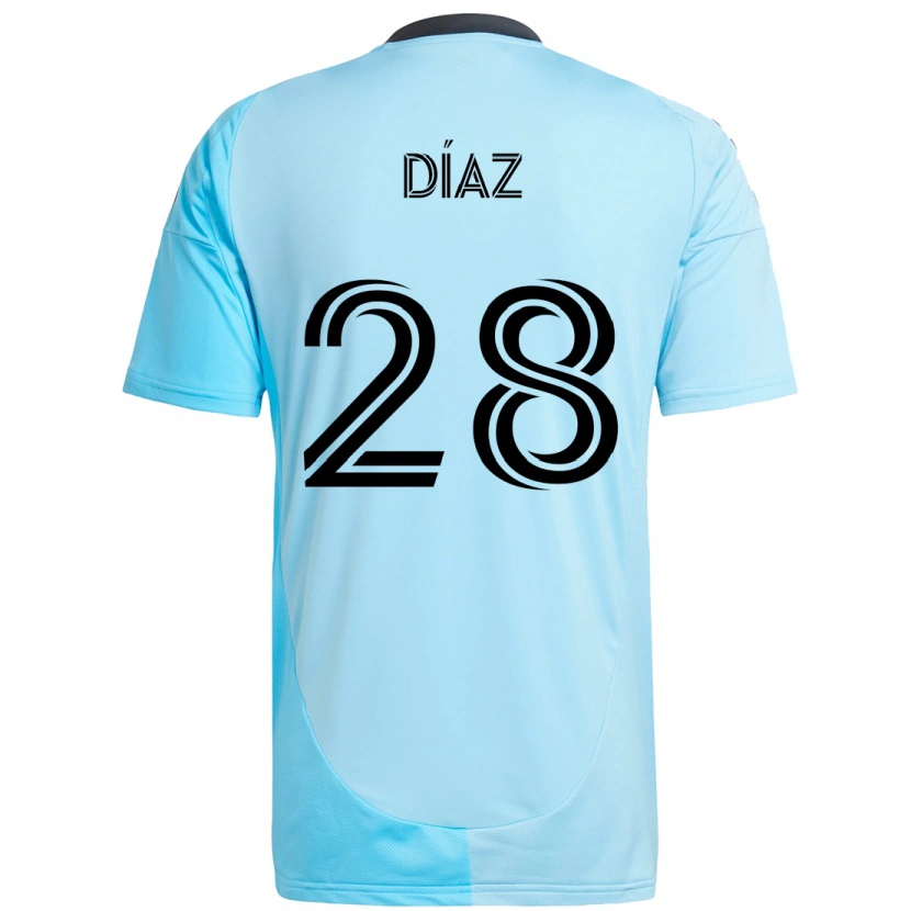 Danxen Herren Jefferson Díaz #28 Himmelblau Auswärtstrikot Trikot 2025/26 T-Shirt Österreich