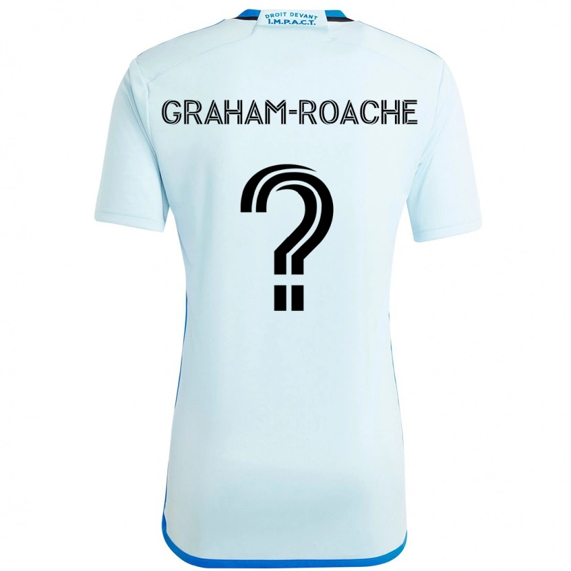 Danxen Herren Owen Graham-Roache #0 Himmelblau Dunkelblau Auswärtstrikot Trikot 2025/26 T-Shirt Österreich