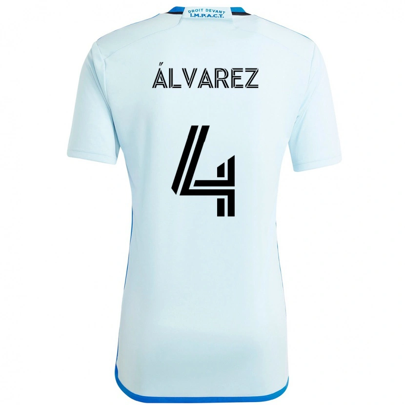 Danxen Herren Fernando Álvarez #4 Himmelblau Dunkelblau Auswärtstrikot Trikot 2025/26 T-Shirt Österreich