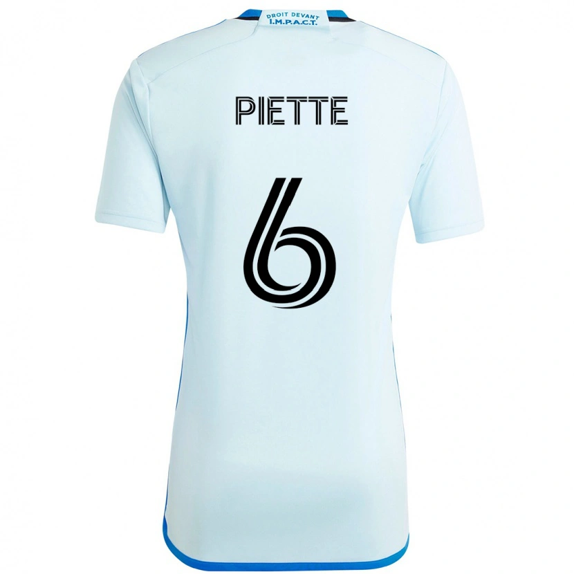 Danxen Herren Samuel Piette #6 Himmelblau Dunkelblau Auswärtstrikot Trikot 2025/26 T-Shirt Österreich