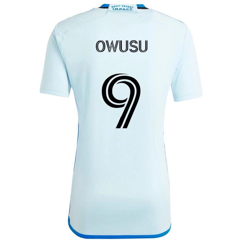 Danxen Herren Prince Osei Owusu #9 Himmelblau Dunkelblau Auswärtstrikot Trikot 2025/26 T-Shirt Österreich