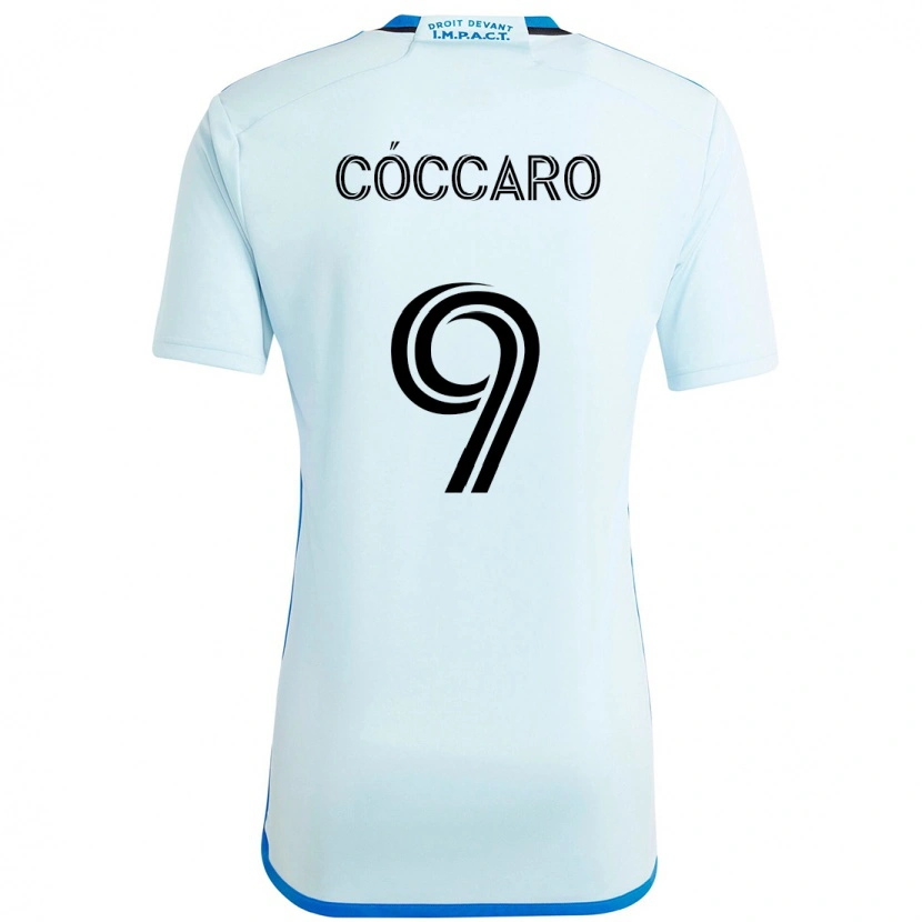 Danxen Herren Matías Cóccaro #9 Himmelblau Dunkelblau Auswärtstrikot Trikot 2025/26 T-Shirt Österreich