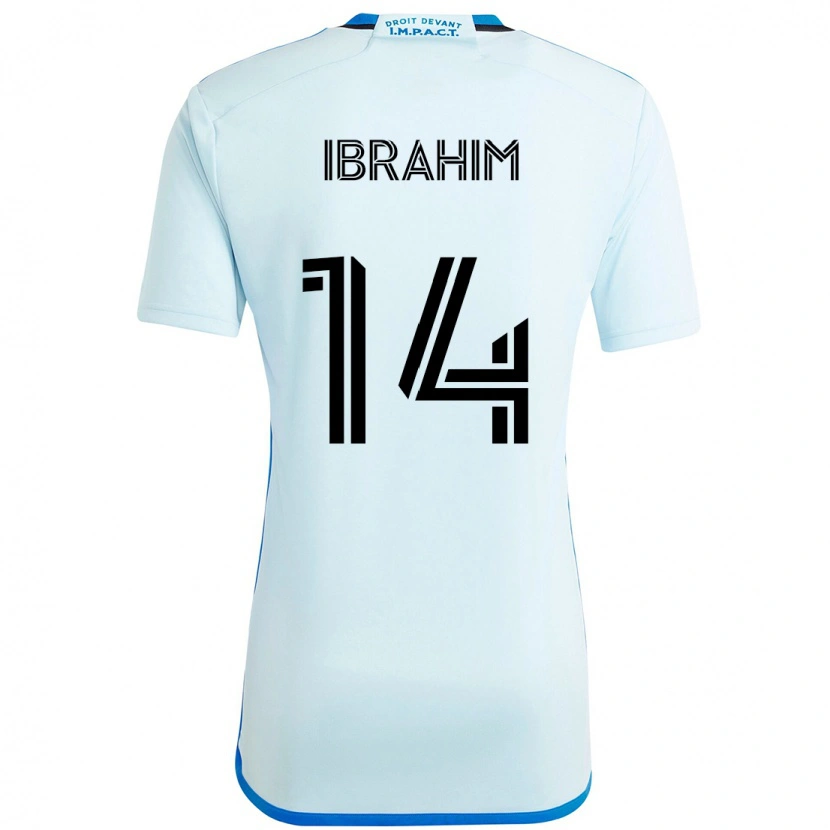 Danxen Herren Sunusi Ibrahim #14 Himmelblau Dunkelblau Auswärtstrikot Trikot 2025/26 T-Shirt Österreich